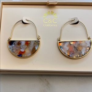 C&C CALIFORNIA Multi-Color Acrylic Earrings